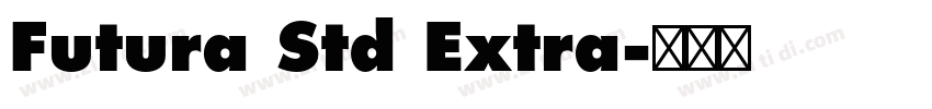 Futura Std Extra字体转换